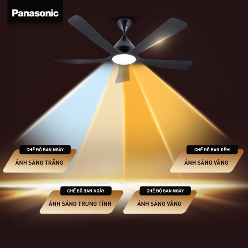 quạt trần Panasonic có đèn
